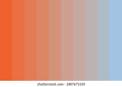 Blue and orange gradient geometric pixelated background. Vector background.