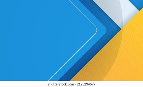 Blue orange gradient yellow modern business abstract background. Vector illustration design for presentation, banner, cover, web, flyer, card, poster, wallpaper, texture, slide, magazine