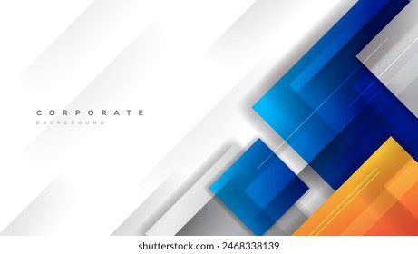 fondo cuadrado azul, naranja y gris con rayas diagonales. ideal para póster de negocios, Anuncio corporativo, presentación, informe de diario, portada.