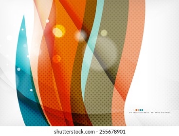 Blue orange line concept, graphic message background