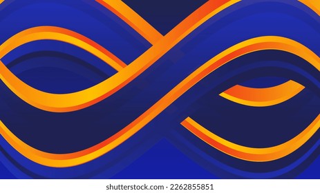 Blue orange modern vector design
