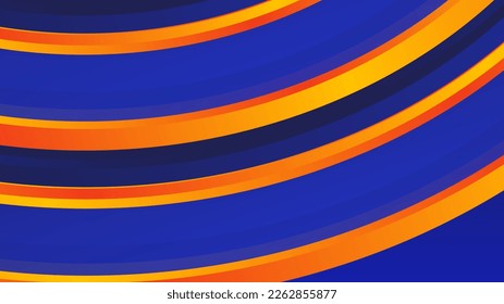 Blue orange modern vector design