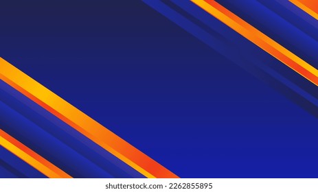 Diseño vectorial moderno de color naranja azul