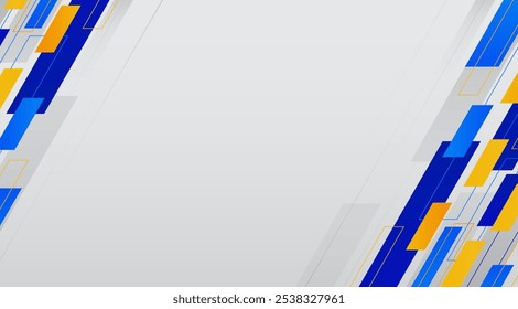 Fondo de movimiento azul y naranja con área de espacio de copia. Adecuado para presentaciones, Anuncios, carteles, etc