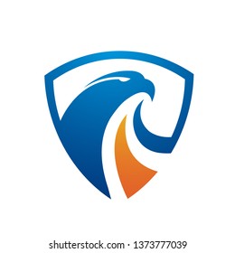 Blue Orange Pride Eagle Logo