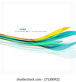 Blau, orange, rote, wirbellose Wellenlinien. Lichtdesign für Kunstprojekt
