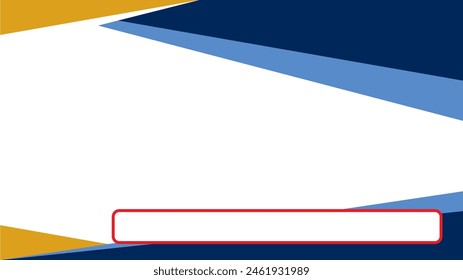 Blue, orange, red and white color. Suitable for social media post and web internet ads. Template layout. Frame, boarder for text, picture, advertisement. Empty space. Business template.