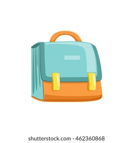 Blue And Orange Schoolbag