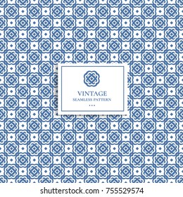 Blue and orange seamless pattern. Ornament, Traditional, Ethnic, Turkish, Indian motifs. Great for fabric and textile, wallpaper, packaging or any desired idea. 