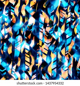 Textura transparente azul y naranja. Fondo abstracto vectorial para página web, fondo de banners, tela, decoración doméstica, envoltura
