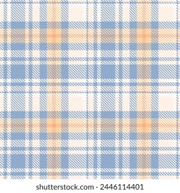 Blue Orange Tartan Pattern Seamless. Sweet Checker Pattern for Shirt Printing, clothes, Dresses, Tablecloths, Blankets, Bedding, Paper, quilt, fabric and Other Textile Products.