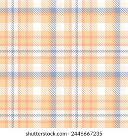 Blue Orange Tartan Pattern Seamless. Sweet Checker Pattern for Shirt Printing, clothes, Dresses, Tablecloths, Blankets, Bedding, Paper, quilt, fabric and Other Textile Products.