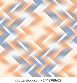 Azul Naranja Tartán Patrón Sin Costura. Dulce patrón de damero para la impresión de la camisa, ropa, vestidos, manteles, mantas, ropa de cama, papel, edredón, tela y otros Productos textiles.