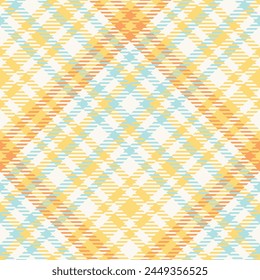 Blue Orange Tartan Pattern Seamless. Sweet Checker Pattern for Shirt Printing, clothes, Dresses, Tablecloths, Blankets, Bedding, Paper, quilt, fabric and Other Textile Products.