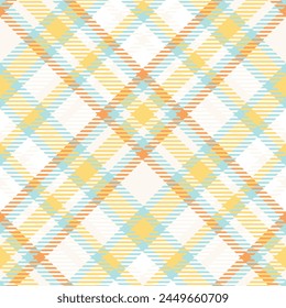 Blue Orange Tartan Pattern Seamless. Sweet Checker Pattern for Shirt Printing, clothes, Dresses, Tablecloths, Blankets, Bedding, Paper, quilt, fabric and Other Textile Products.