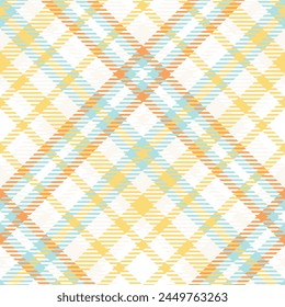 Blue Orange Tartan Pattern Seamless. Sweet Checker Pattern for Shirt Printing, clothes, Dresses, Tablecloths, Blankets, Bedding, Paper, quilt, fabric and Other Textile Products.