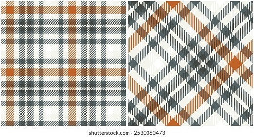 Patrón de tartán naranja azul sin costuras. Patrón de damas dulces para la impresión de camisas, ropa, vestidos, manteles, mantas, ropa de cama, papel, edredones, tela y otros Productos textiles.