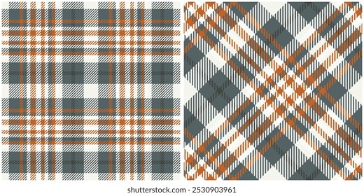 Patrón de tartán naranja azul sin costuras. Patrón de damas dulces para la impresión de camisas, ropa, vestidos, manteles, mantas, ropa de cama, papel, edredones, tela y otros Productos textiles.