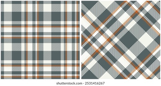 Patrón de tartán naranja azul sin costuras. Patrón de damas dulces para la impresión de camisas, ropa, vestidos, manteles, mantas, ropa de cama, papel, edredones, tela y otros Productos textiles.