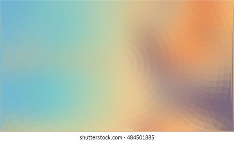 Blue orange triangle circle abstract beautiful background