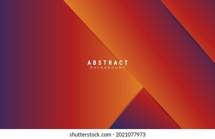 Blue orange vector background of overlapping triangles and oblique rectangle on orange space for text and background design