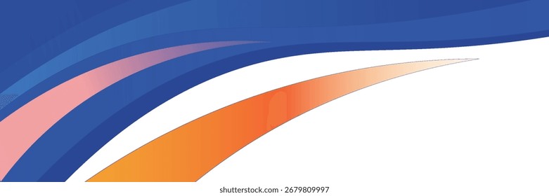 Fondo de Formas onduladas azul y naranja. Ideal para Anuncio, póster, presentación, volante, proyecto de diseño de diseño.
ilustración.

