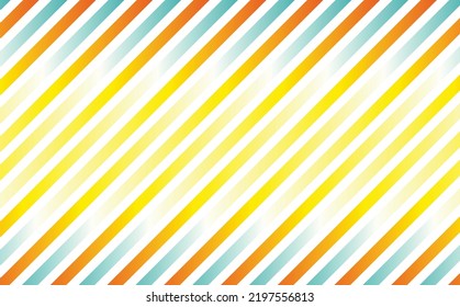 Blue, orange, and yellow gradient colored diagonal stripes. Suitable for background, wallpaper, card, cover, and backdrop.
