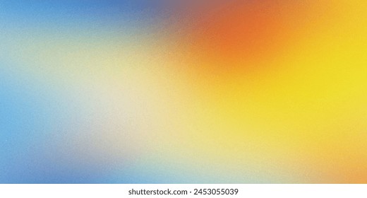 Blue orange yellow sunlight sky , Premium unique motion elegant page noise intensive Holographic blend blurred smooth transitions tone empty presentation design , futuristic minimal modern luxury