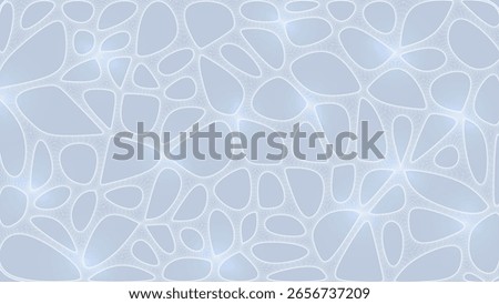 Blue Organic Cell Pattern With Neural Texture. Abstract Voronoi Network. Ai Bg With Neuron And Synapse Geometry. Cyber Grid And Mesh. Techno Background With Dynamic Lines And Curve. Biology Structure