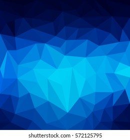 Blue original trigonal abstract background. Vector illustration for your design.