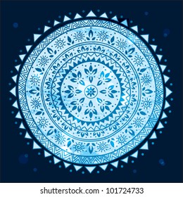 Blue ornament