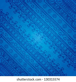 Blue ornament background with space for your text