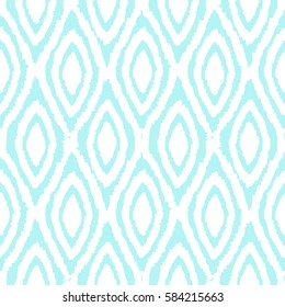 Blue ornament background. Vector hand drawn seamless pattern