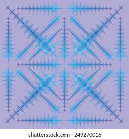blue ornament like snowflake