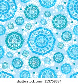 Blue ornament pattern
