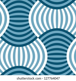 Blue ornament seamless vector background