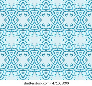 blue ornament seamless vector illustration depicting an abstract floral pattern. for design, wedding invitations, textiles, presentations