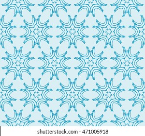blue ornament seamless vector illustration depicting an abstract floral pattern. for design, wedding invitations, textiles, presentations