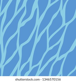 Blue ornament. Silver seamless texture. Mesh structure. Skin of the animal. Vector graphics
