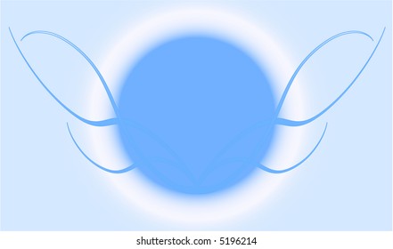 Blue Ornament - vector work - illustration
