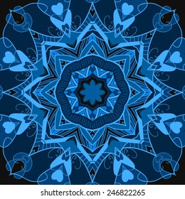 blue ornamental background