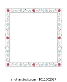 blue ornamental frame