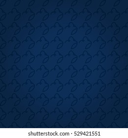 Blue ornamental seamless pattern background in tracery style. Bright, symmetric design for textile, fabric, carpet or other purpose. Equable tessellated repeatable backdrop. Modern texture.