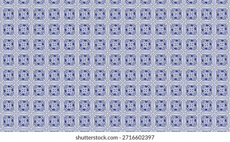 Azulejo ornamental azul sin patrón, fondo geométrico decorativo.
Puede controlar este patrón en su ilustrador de software o Coreldraw. 