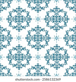 blue ornate seamless pattern set  for wallpaper, textiles, bedding, background, and designg packaging