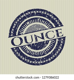 Blue Ounce with rubber seal texture