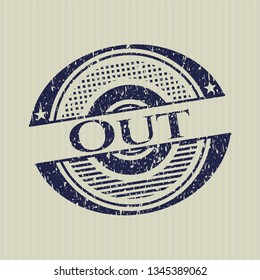 Blue Out rubber grunge seal