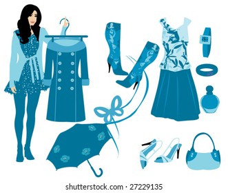 Traje azul