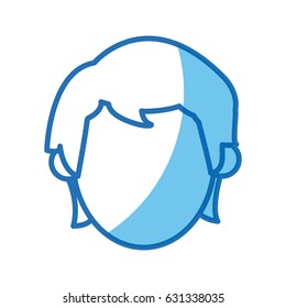 blue outline head no face man character