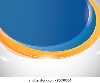 blue oval background